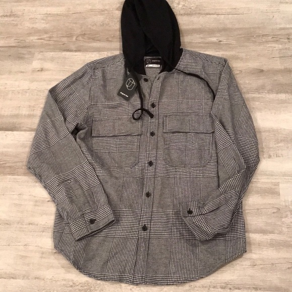 Original use men’s shacket with hood new - Picture 1 of 4